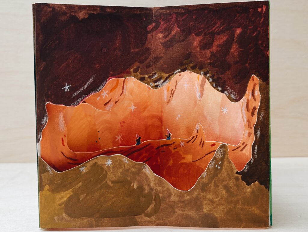 Interactive pop-up design for children's storytelling by Judit Orosz.