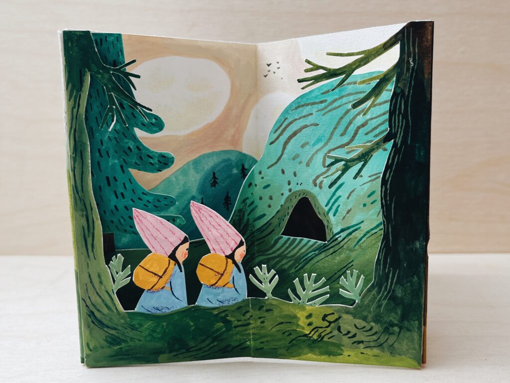 Interactive paper mechanism design for children's storytelling by Judit Orosz.