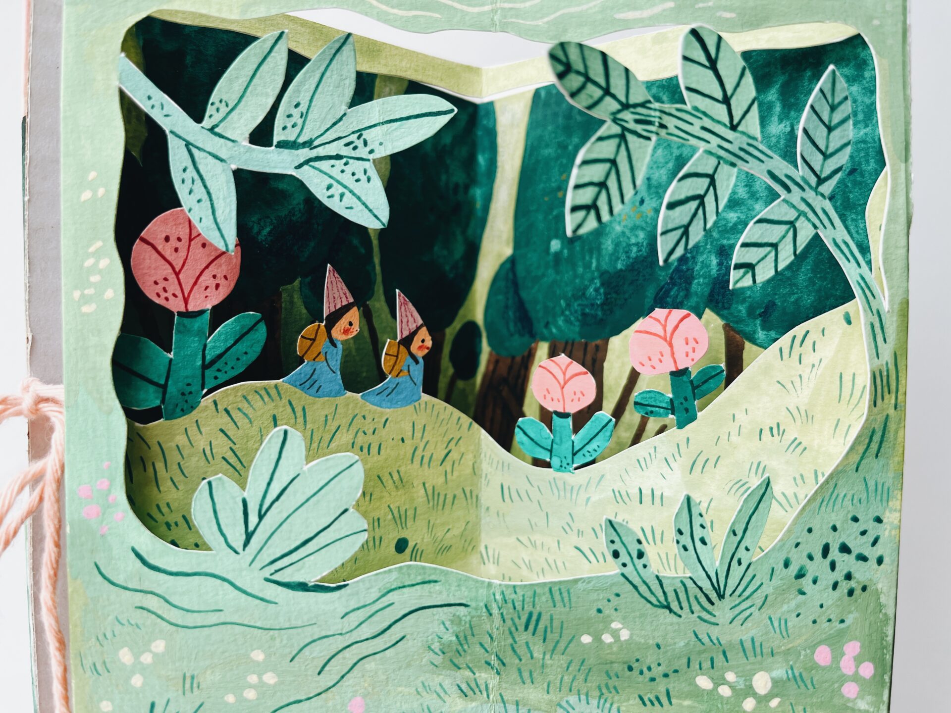 Intricate pop-up book design and paper engineering mechanism by Judit Orosz